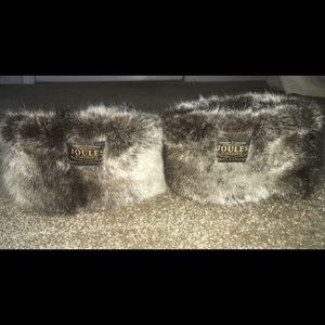 Joules Boot Socks Women’s Size 8 Fur Cuff